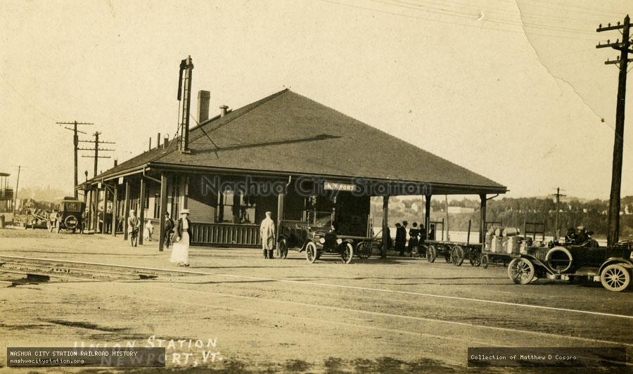Postcard: Union Station, Newport, Vermont